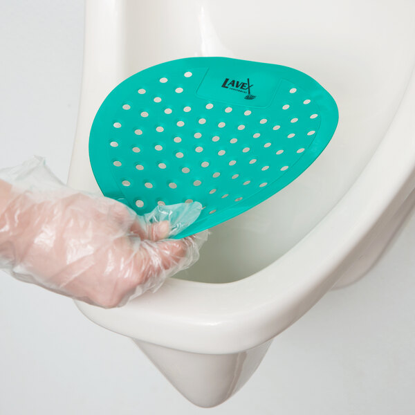 Lavex Mint Scent Deodorized Urinal Screen - 12/Pack