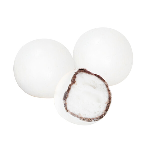 White Candyshell Customizable Chocolate Pastel Mints with a White Candy Shell with Clear ...