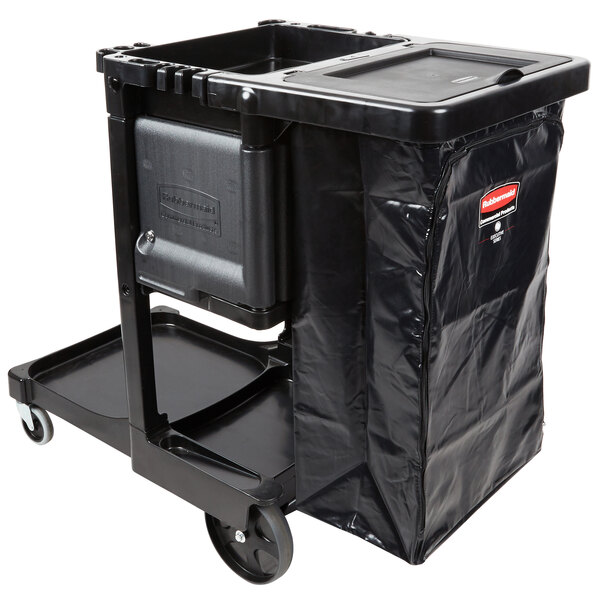 Rubbermaid 1861430 Executive Janitor Cart with Locking