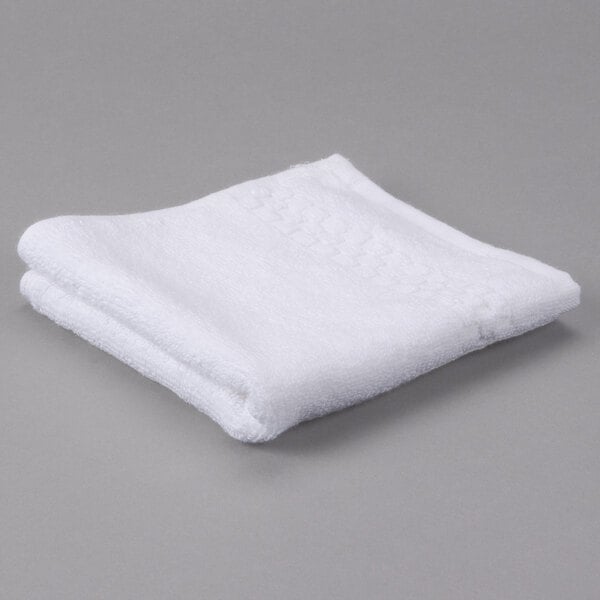 24 white 100% Cotton Terry White  Hotel Wash Cloths 11" X 11"  12oz 2 Dozend 