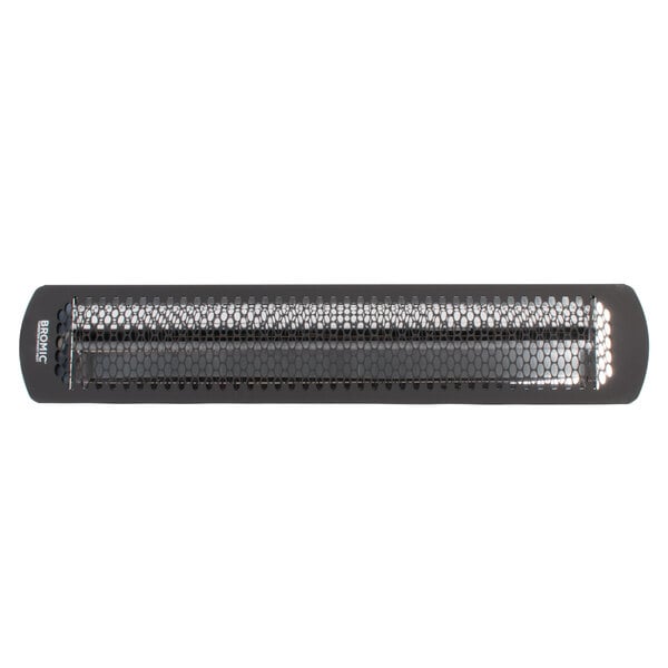 A black rectangular Bromic Heating Tungsten Smart-Heat mesh panel with holes.