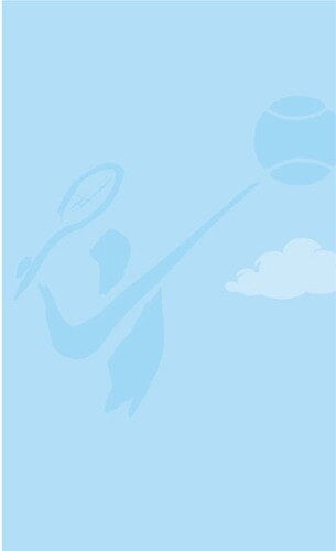 8 1/2" x 14" Menu Paper - Country Club Themed Tennis Silhouette Design - 100/Pack