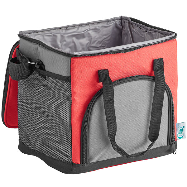 Choice Small Insulated Nylon Cooler Bag with Brick Cold Pack (Holds 24 ...