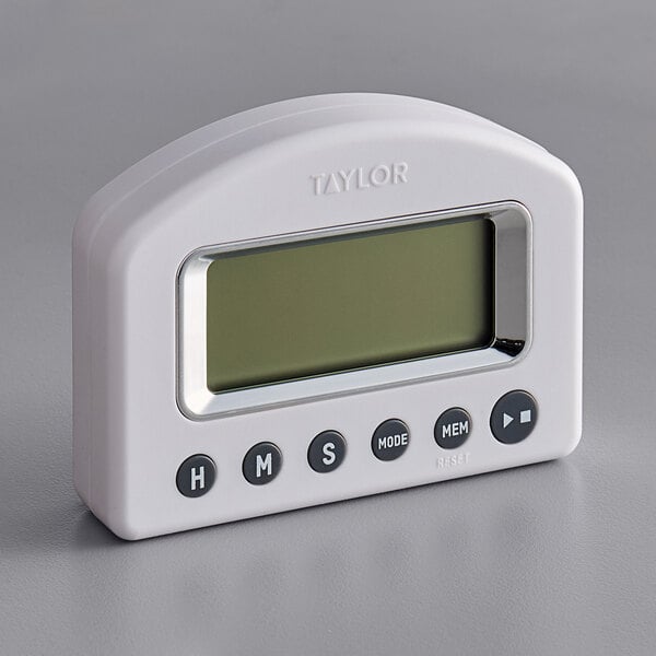 Taylor 5863 Splash 'N' Drop Digital 25 Hour Kitchen Timer with Clock and  Backlight