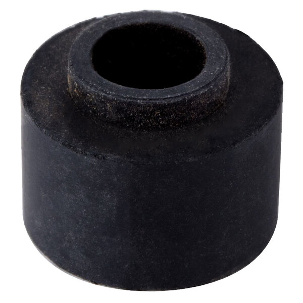 A black rubber cylinder with a hole, the Waring Motor Mount for drink mixers.