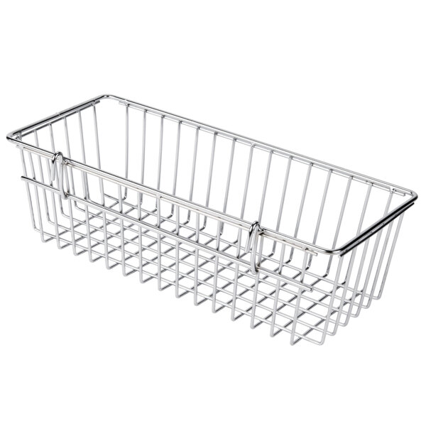 Regency Chrome Storage Basket for Wire Shelving 17 3/8" x 7 1/2" x 5"