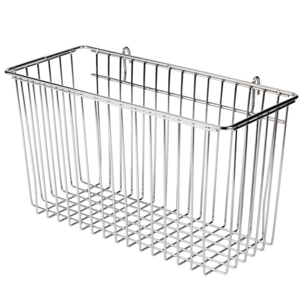 Regency Chrome Storage Basket for Wire Shelving 17 3/8" x 7 1/2" x 10"