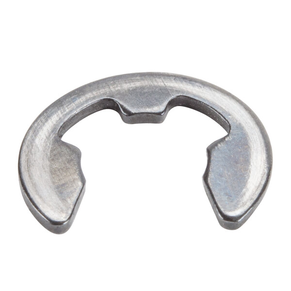 A metal Waring E-ring with a hole in the middle.