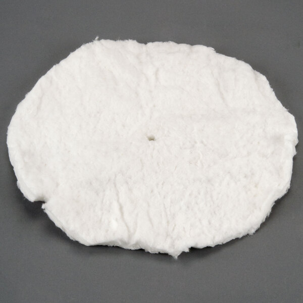 White round insulation with a hole in the middle.