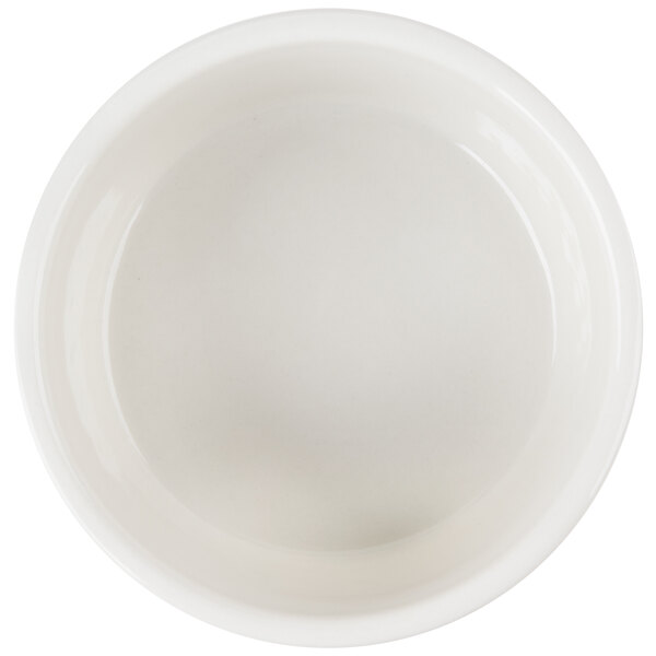 CAC RKF12S 12 oz. Bone White Fluted Souffle Bowl 36/Case