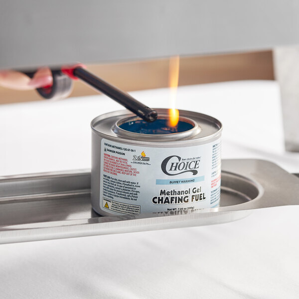 Choice 2.5 Hour Methanol Gel Chafing Dish Fuel 12/Pack