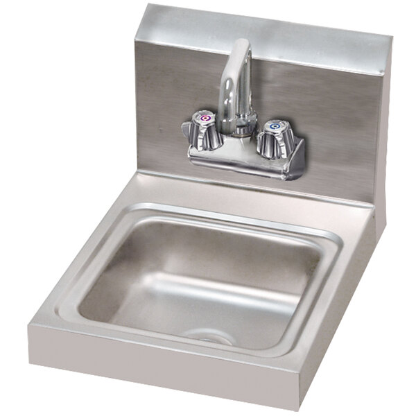 Advance Tabco 7-PS-23-EC 12" x 16" Economy Hand Sink with Splash Mount Faucet