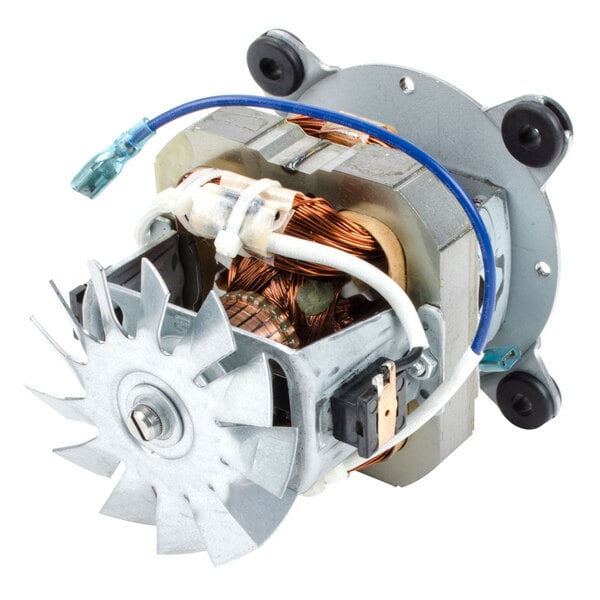 A Waring ECM motor with a fan and copper wire.