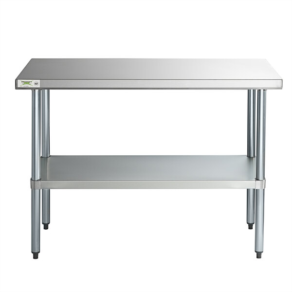24" x 48" Stainless Steel Work Prep Table Shelf Commercial Restaurant Kitchen 
