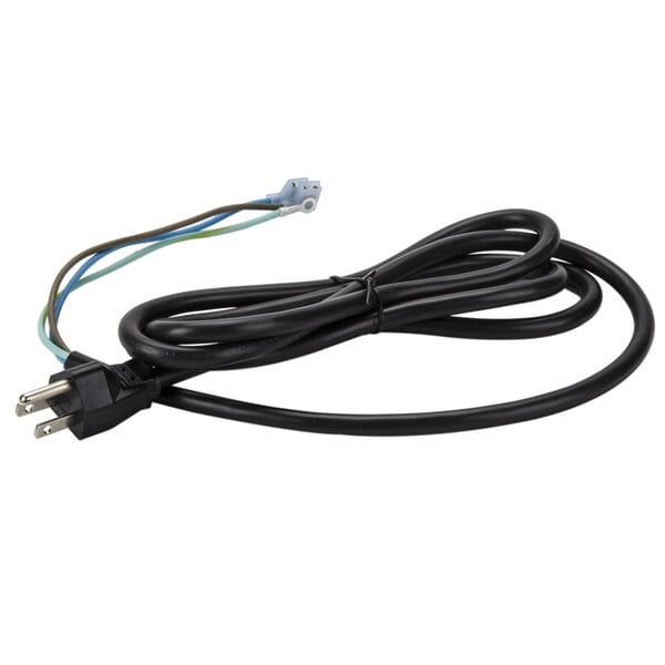 A black Waring cord set with wires.