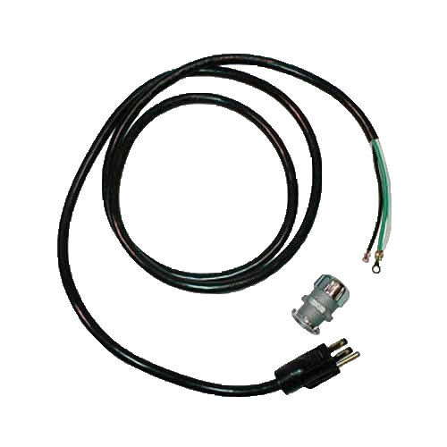 A black cable with a black wire and a plug connector.