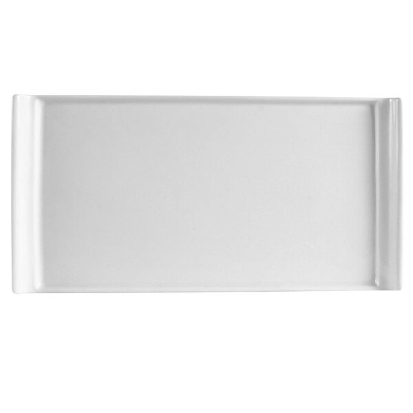 A white rectangular CAC porcelain platter.
