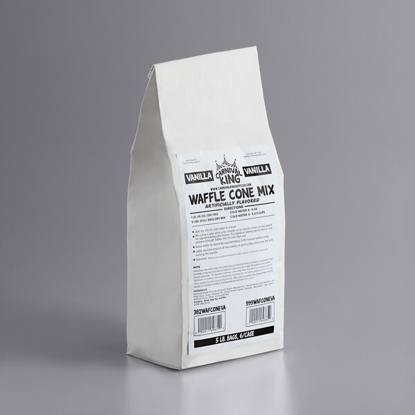 Carnival King Vanilla Waffle Cone Mix 5 lb. Bag
