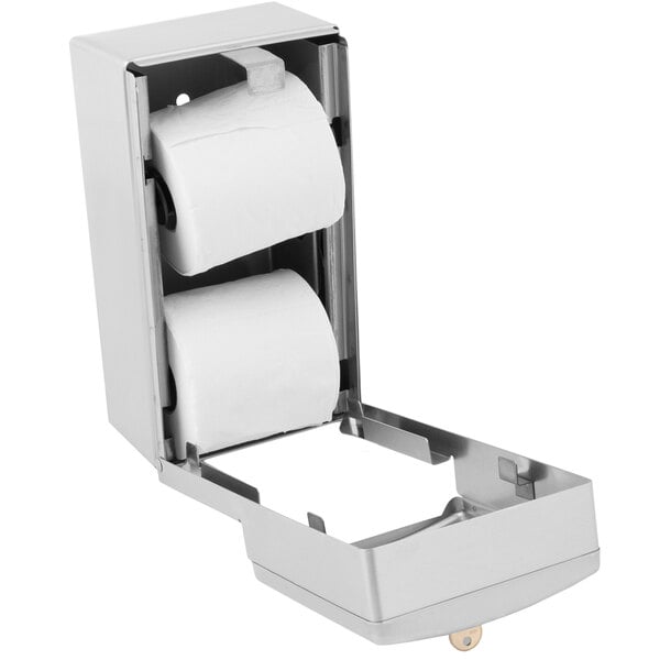 Bobrick B4288 ConturaSeries SurfaceMounted Multi Roll Toilet Tissue Dispenser with Satin Finish