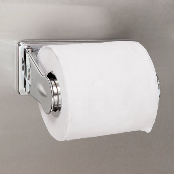 Bobrick B-264 ClassicSeries Surface-Mounted Vandal Resistant Single Roll Toilet Tissue Dispenser with Bright Polished Finish