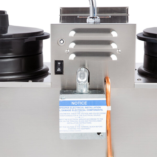 Bunn 20500.0001 U3 Twin 3 Gallon Coffee Machine Urn 120/240V