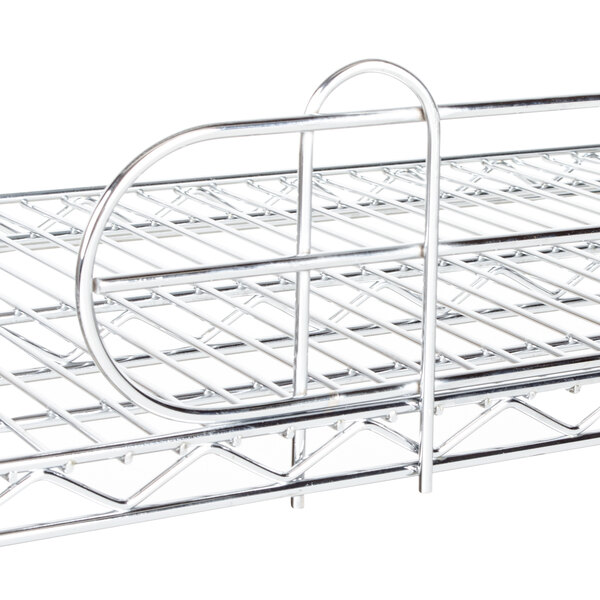 Regency 57 5/8" x 5 15/16" Chrome Wire Shelf Ledge For 60" Wire Shelving
