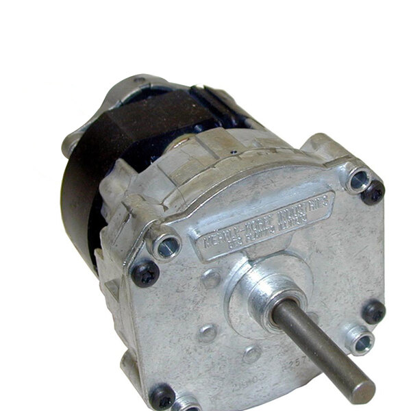 A close-up of a metal motor support for a Waring commercial food processor.