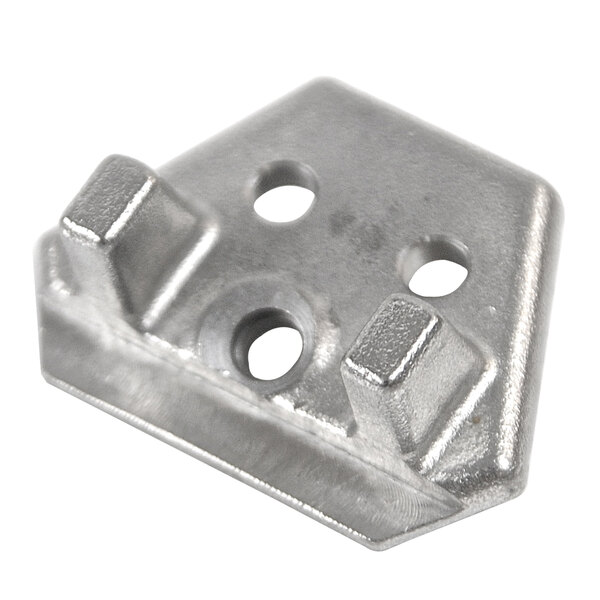 An Edlund metal blade holder with holes on the side.