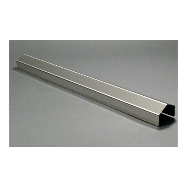 A long rectangular stainless steel bar with two holes on each end.