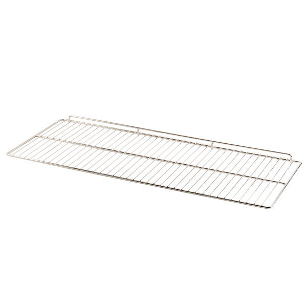 An Avantco stainless steel metal rack with a handle.