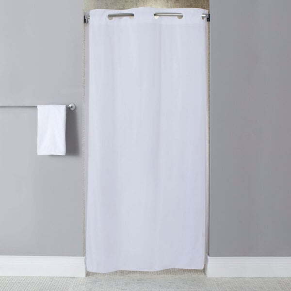 10 Gauge Vinyl Shower Curtain, Shower Curtain Rod For Small Stall