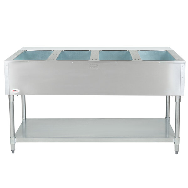 Eagle Group DHT4 Open Well Four Pan Electric Hot Food Table 208V