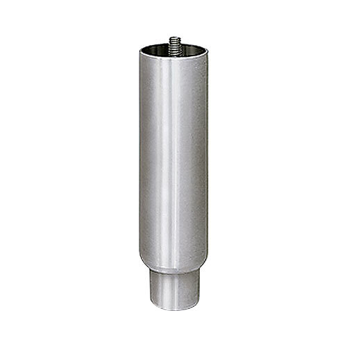 Stainless steel adjustable legs for a Hatco booster heater. A stainless steel cylinder with a screw on the end.
