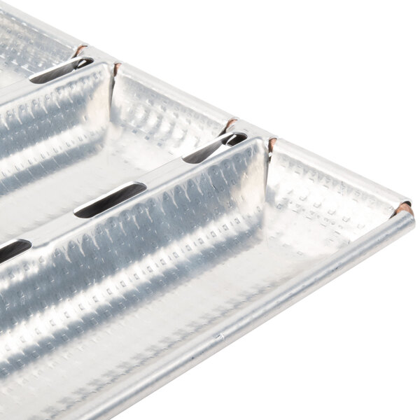 Matfer Bourgeat 311121 6 Loaf Aluminum French Baguette Bread Pan