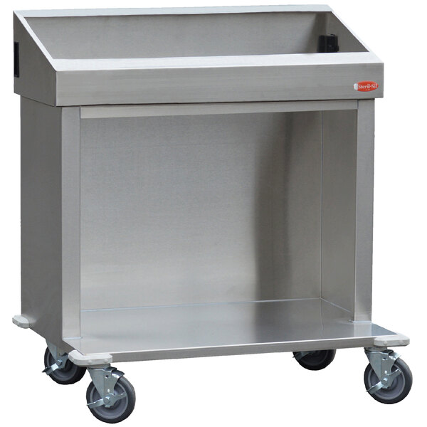 SterilSil CRT365TP Stainless Steel 5 Pan Dispensing Cart
