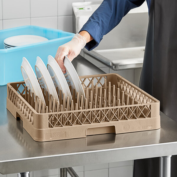 Vollrath TR14 Traex® Beige Full-Size Plate Rack