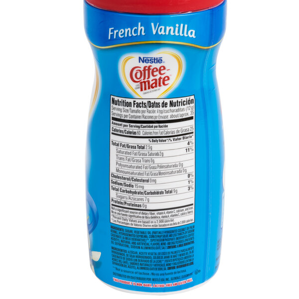 Nestle CoffeeMate French Vanilla NonDairy Coffee Creamer Shaker 15 oz.