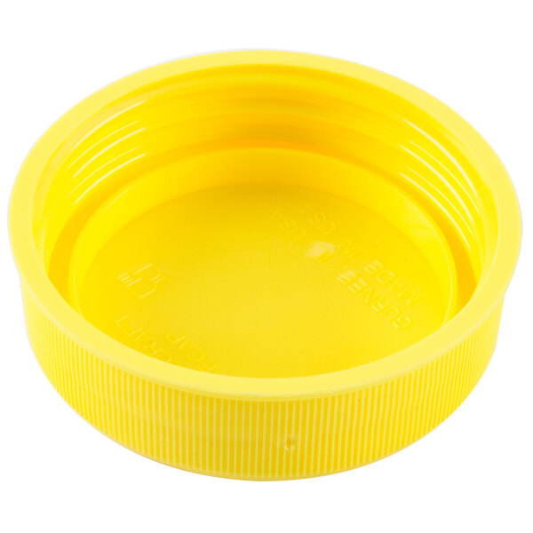 Tablecraft 53FCAPY Solid Yellow End Cap for Inverted or Squeeze Bottles