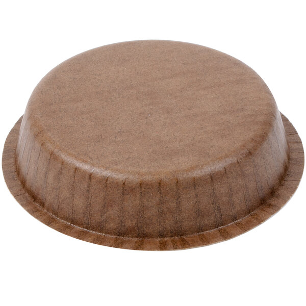 Solut 10 oz. Kraft Paper Baking Cup with Flange and Quick Release