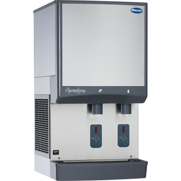 Follett 50CI425A-S Symphony Countertop Air Cooled Ice Maker and Water Dispenser - 50 lb.