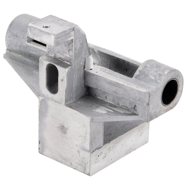 A metal Avantco towing bracket with two holes.