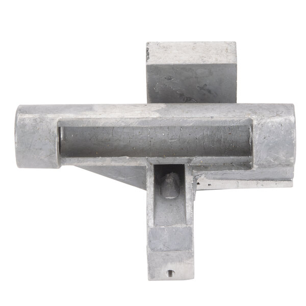 A metal Avantco Towing Bracket with two holes on it.