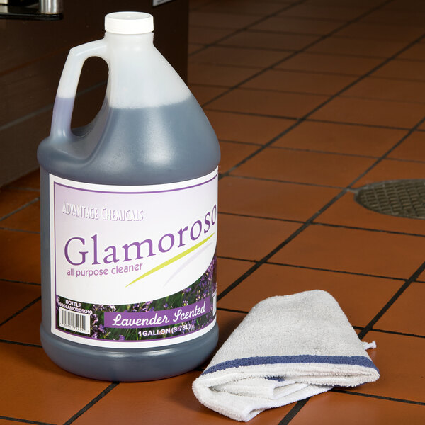 Advantage Chemicals 1 gallon / 128 oz. "Glamoroso" Lavender All-Purpose Cleaner - 4/Case