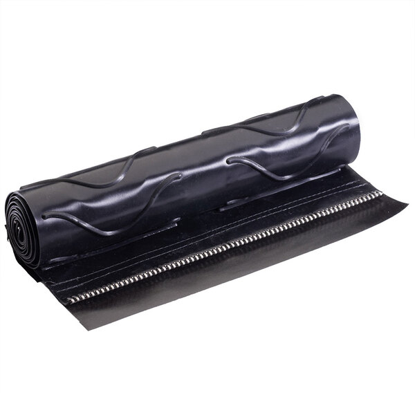 A black silicone belt wrap with a zipper.