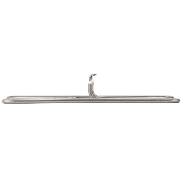 A stainless steel heating element for an Avantco griddle.