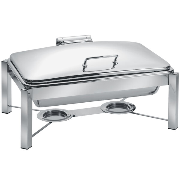 鉄*人様 PACIFIC FURNITURE SERVICE E.A. COMB Eastern Tabletop 3945/S 8 Qt. Rectangular Stainless Steel Chafer