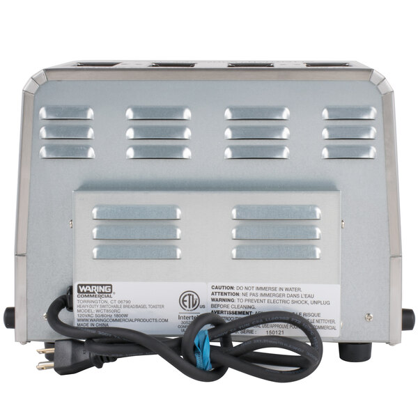Waring WCT850RC Heavy Duty Switchable Bread and Bagel 4Slice