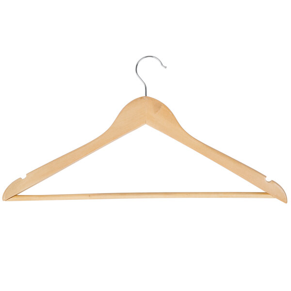 Open Swivel Hook Maple Wood Hangers 12/Pack