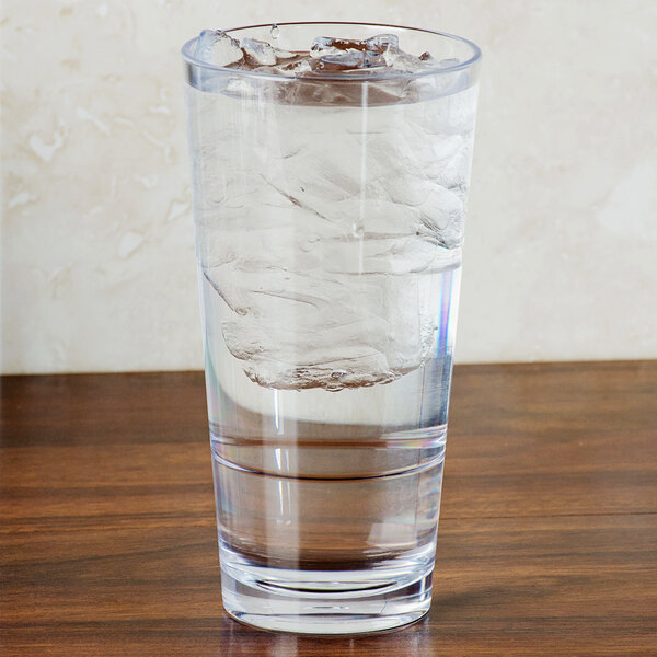 GET S-18-CL Revo 20 oz. Customizable SAN Plastic Stackable Mixing Glass - 24/Case