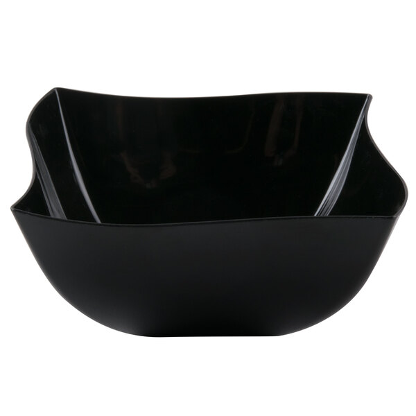 Fineline 116BK Wavetrends 16 oz. Black Plastic Bowl 80/Case